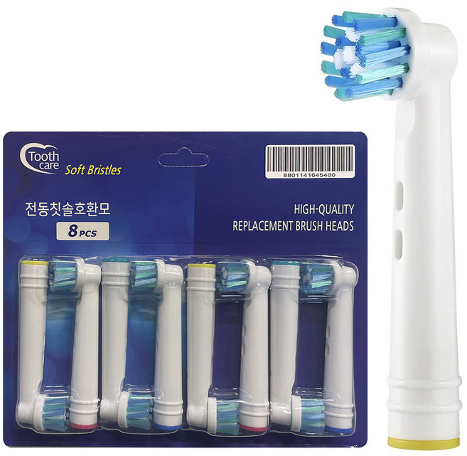 Oral-B 歐樂B 電動牙刷相容刷頭 CrossAction 8入, 1個, EB-50