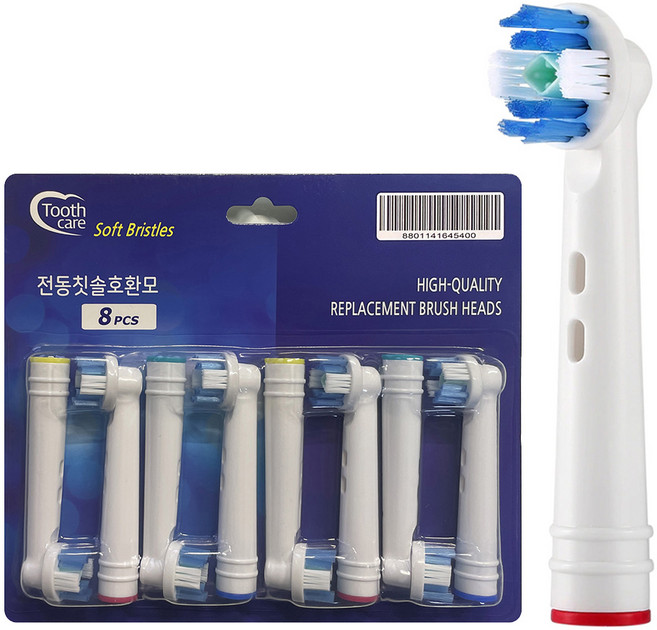 Oral-B電動牙刷替換牙刷頭 Pro White 8入, 1個, EB-18