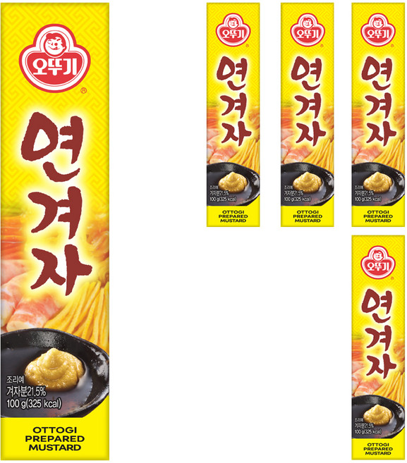 오뚜기 연겨자, 100g, 5개