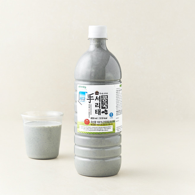 프레시오늘 껍질째 손수 영양가득 진한 장단콩 서리태 콩국, 850ml, 1개