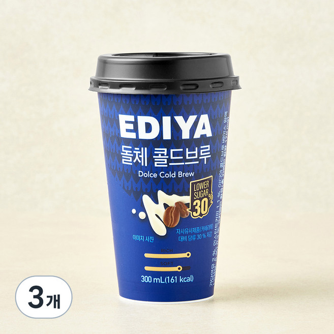 이디야 돌체 콜드브루, 3개, 300ml