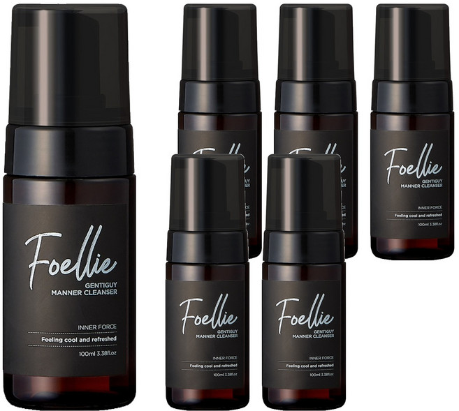 포엘리에 젠티가이 매너클렌저 남성청결제, 6개, 100ml