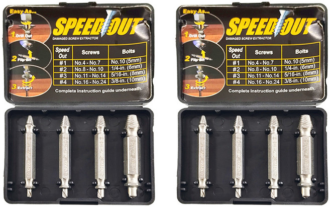 SPEED OUT 螺絲釘破壞拆除鑽頭 113g 4支, 2組
