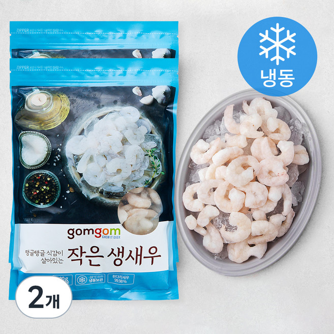 곰곰 작은 생새우(냉동), 600g(94~120미), 2개
