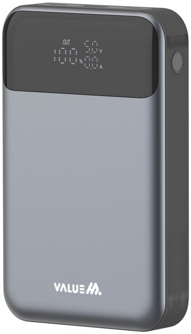 밸류엠 PD 130W 초고속 충전 보조배터리 20000mAh 멀티단자 + C to C 60W 케이블 세트, 다크그레이, VM-B2PA203P130