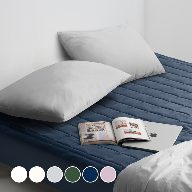 프랑떼 소프트무드 항균 포근한 고정밴드 침대패드, 네이비