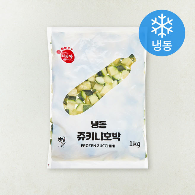 마당발 쥬키니 호박 다이스 (냉동), 1개, 1kg