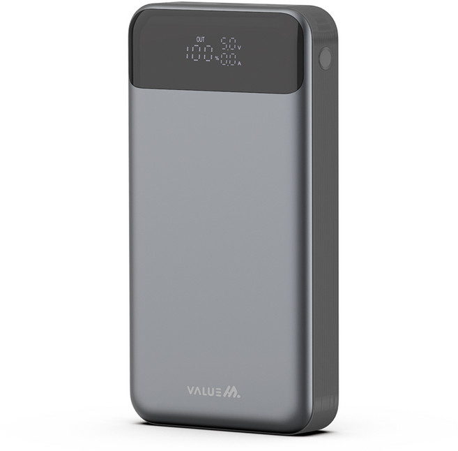 밸류엠 PD 130W 초고속 충전 보조배터리 30000mAh 멀티단자 + C to C 60W 케이블, 다크그레이, VM-B2PA303P130