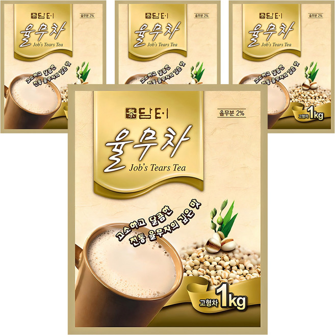 담터 율무차 /자판기용.국산차, 1kg, 1개입, 4개