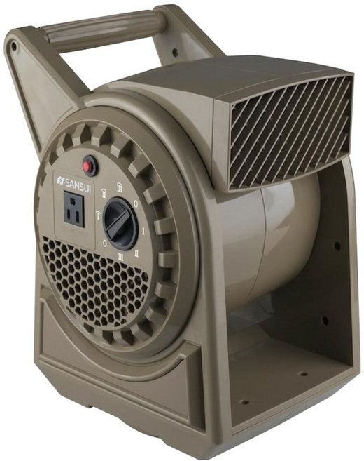 SANSUI 山水 疾風擺頭渦輪扇 附收納袋 沙色, SZF-66D