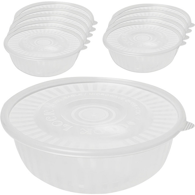 쿡앤락 다용도 원형용기 중, 10개입, 1개