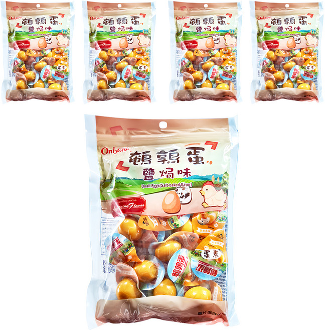 Onlyone 海龍王 鵪鶉蛋 鹽焗味 150g, 5袋