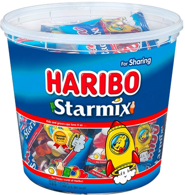 하리보 스타믹스 젤리, 1kg, 1개