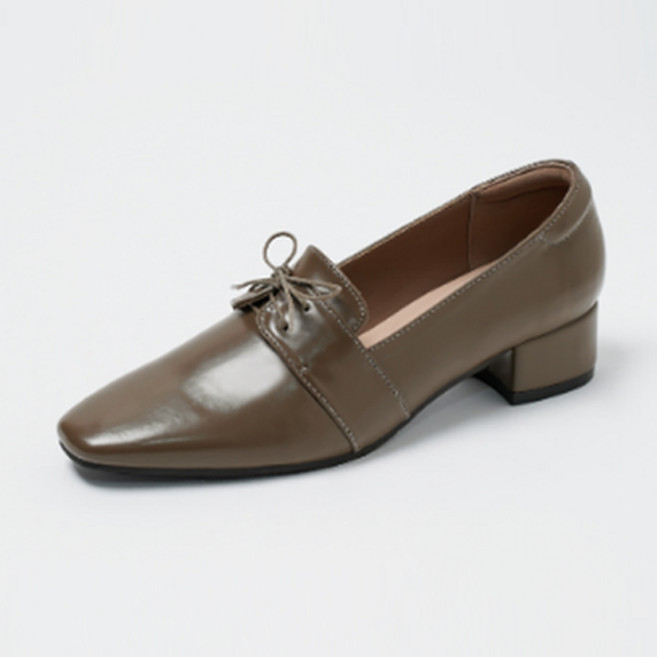 착한구두 여성용 카를로 레이스업 로퍼 힐 LHLTS1h8447