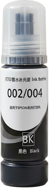 REQIR 立刻 連供專用墨水 EPSON L4260 L14150 L6190 L6290 L4150 L6170 L4160 002 004 副廠適用 70ml, 黑色, 1瓶