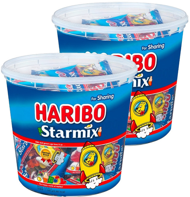 하리보 스타믹스 젤리, 1kg, 2개