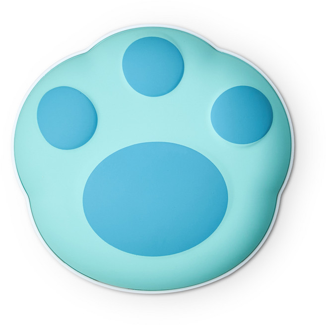 단미 고양이 발바닥 USB 충전식 양면 보조배터리 손난로, PAW, 블루