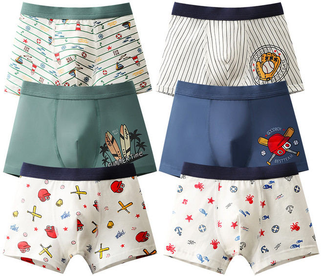 키즈데이 남아용 팬티 굿보이 6종