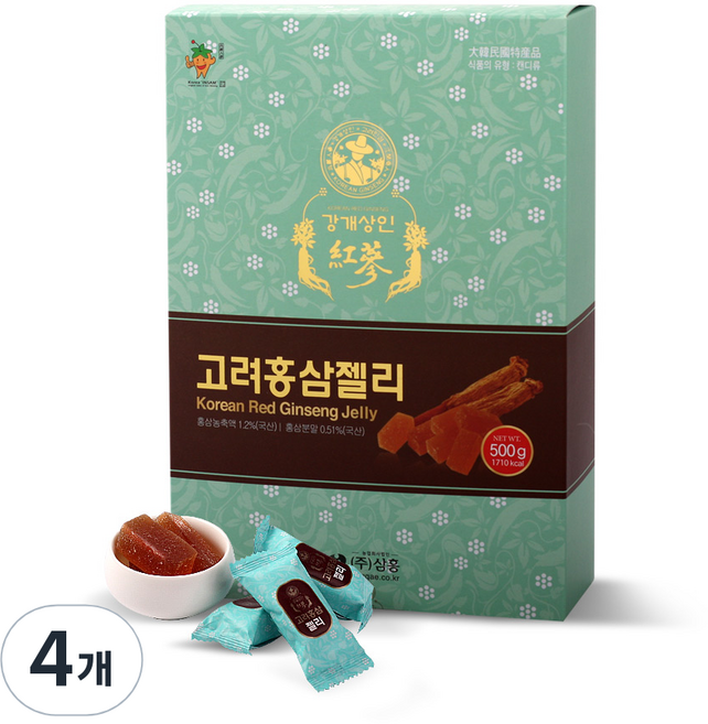 강개상인 홍삼젤리, 500g, 4개