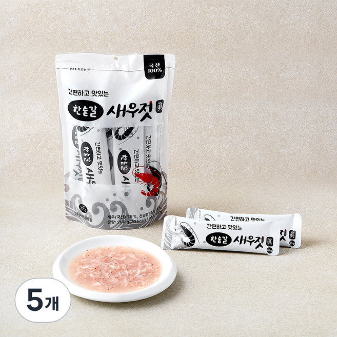 한숟갈 새우젓, 200g, 5개