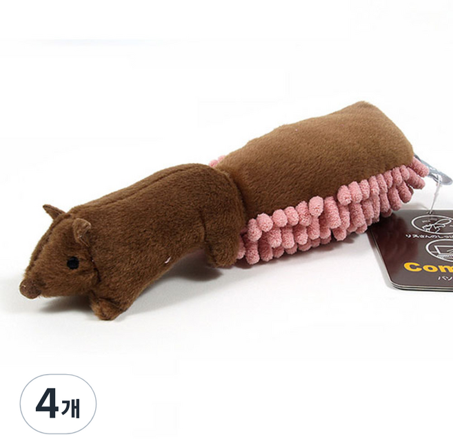 코모레비 Mopet 핸드형 모니터 겸 키보드 크리너, 브라운, 4개