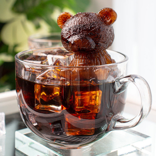 UH홈데코 실리콘 곰돌이 아이스 트레이, 5개