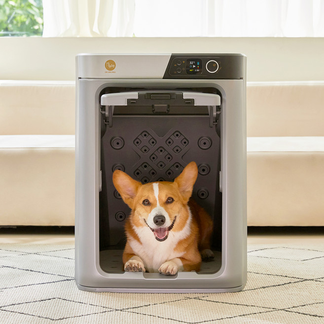 pepe 안면무풍 중형견용 펫드라이룸, DR-300PRO, 메탈실버, 1개