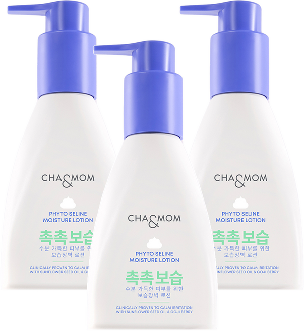 차앤맘 피토세린 모이스처 유아로션, 240ml, 3개