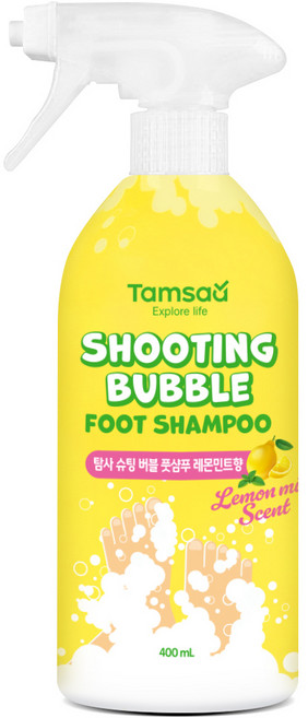 탐사 슈팅버블 풋샴푸 레몬에이드향, 1개, 400ml, 1개입