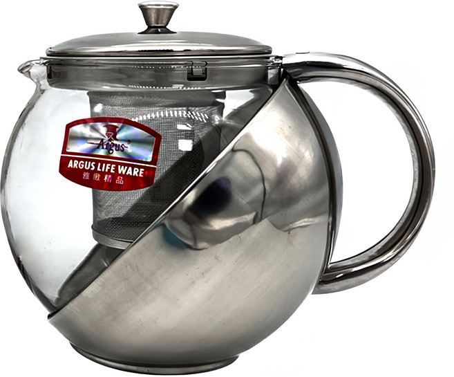 Argus 雅緻 保健咖啡茶壺, 銀色, 1.1L, 1個