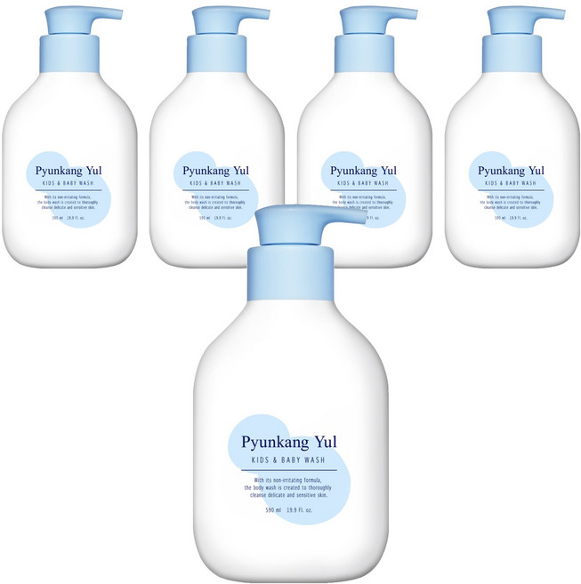 편강율 키즈 앤 베이비 워시 스위트 오렌지, 5개, 590ml