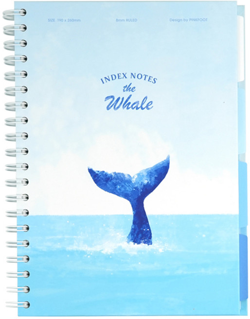 핑크풋 8000 고래 인덱스노트, 블루, 1개