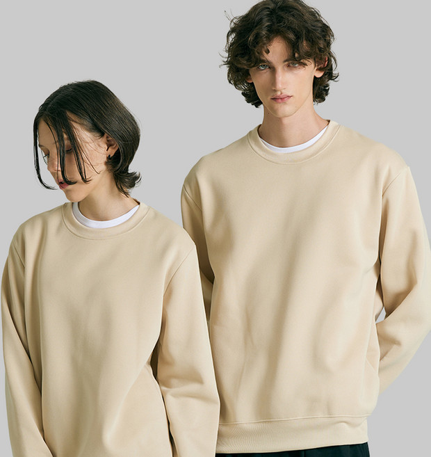 테라우드 남녀공용 스탠다드 기모 맨투맨