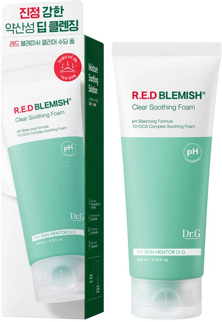 닥터지 약산성 레드 블레미쉬 클리어 수딩 폼, 200ml, 1개 - 쿠팡