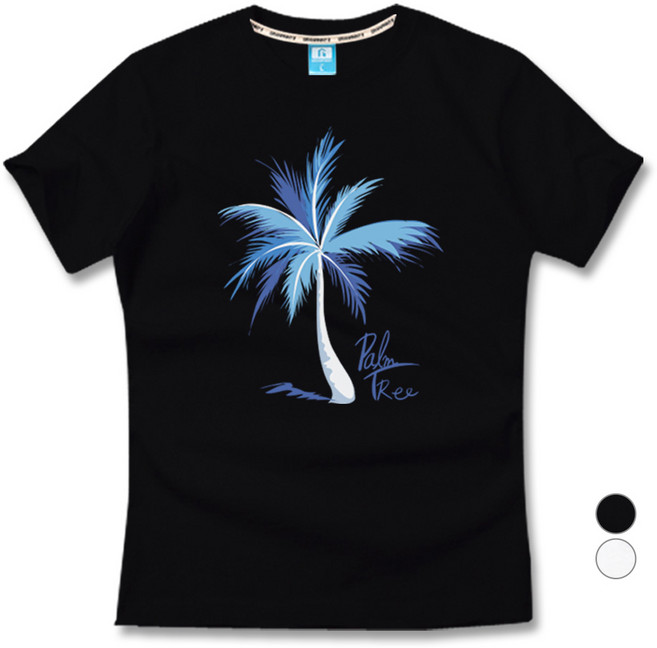 그랜피니 프리미엄 팜트리 통기성 반팔 티셔츠 GFBT315