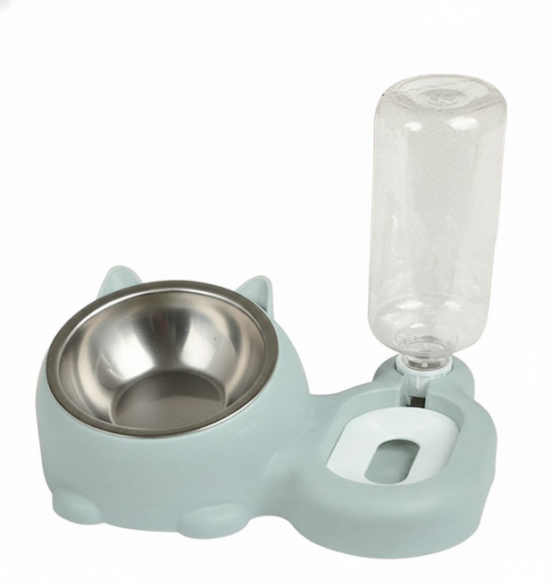 Kiyodo 寵物餵食飲水碗 OT-0109 28cm 500ml, 藍色, 1組