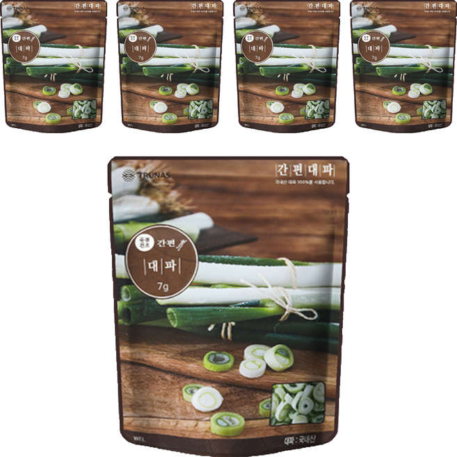 자연한알 간편양념 간편대파, 7g, 5개