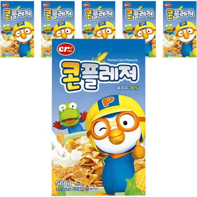 씨알로 뽀로로 콘플레져 시리얼, 560g, 6개