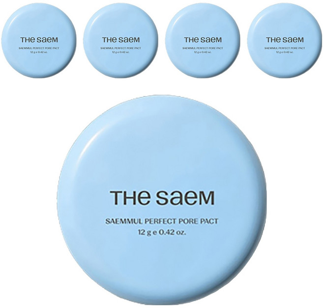 더샘 샘물 퍼펙트 포어 팩트파우더 12g, 5개