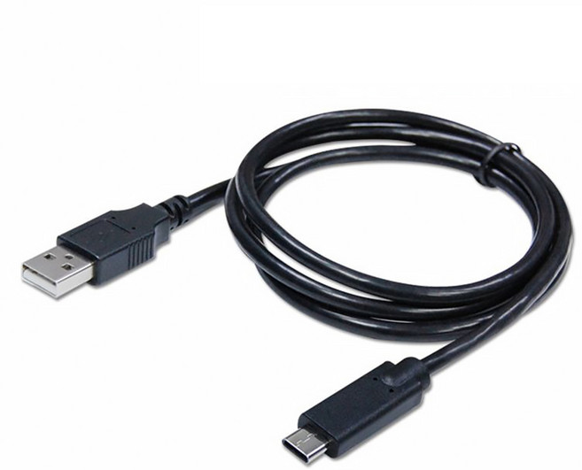 Cable 凱堡 超強效抗干擾 USB A to Type C 電腦影音專用線, 黑色, 1.8m, 1條