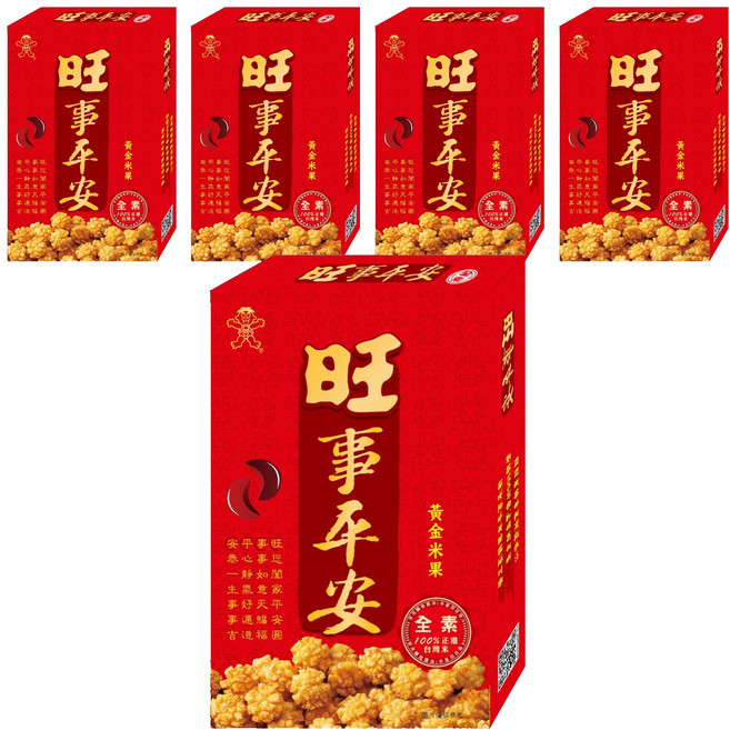 旺旺 旺事平安 米餅, 50g, 5盒