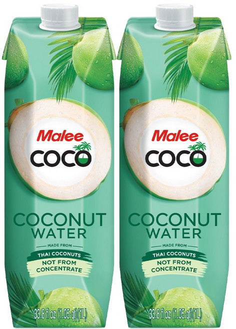 말리 코코넛워터, 1L, 2개