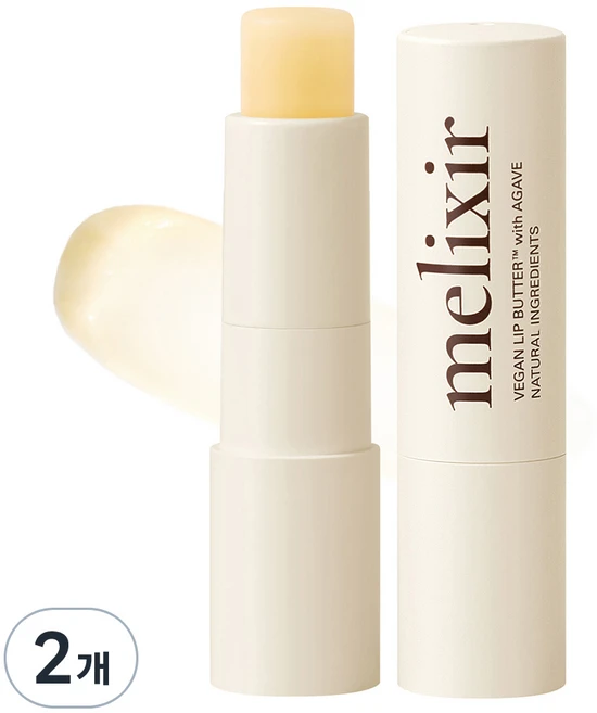 멜릭서 비건 립 버터, 01 아가베, 3.9g, 2개 - 쿠팡