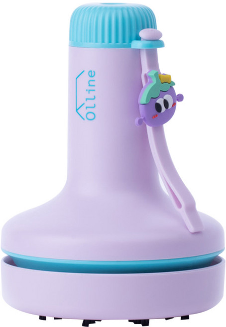 올리네 책상 지우개 충전식 청소기 C타입, 퍼플, 1개