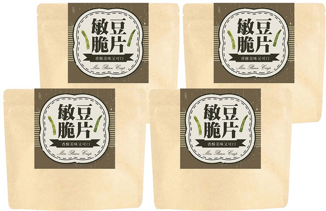 Cammie 佳美 敏豆脆片, 4包, 40g