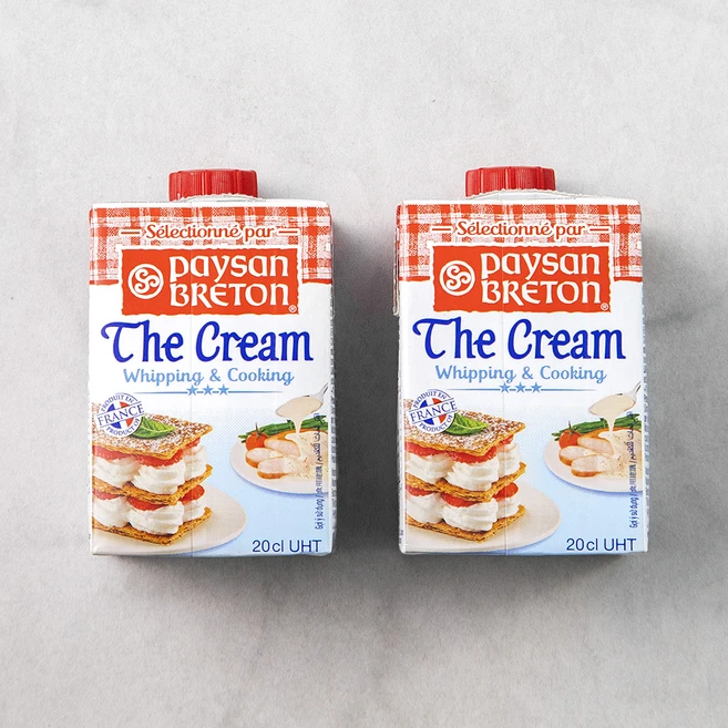 페이장브르통 휘핑크림, 200ml, 2개 - 쿠팡
