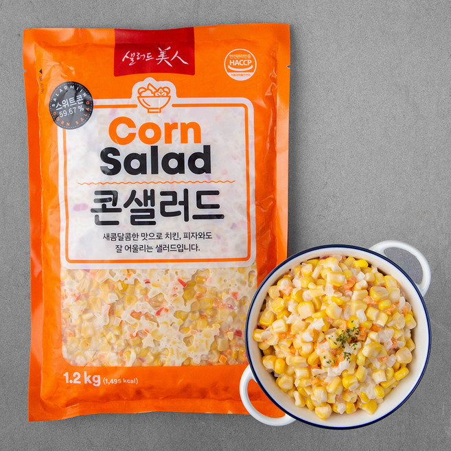 샐러드미인 콘샐러드, 1.2kg, 1개