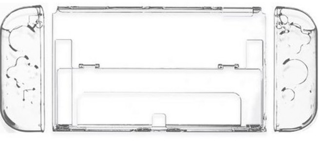 잼몬스터 닌텐도 스위치 OLED 하이브리드 개선형 풀케이스 유리알 투명, 1세트, SO01