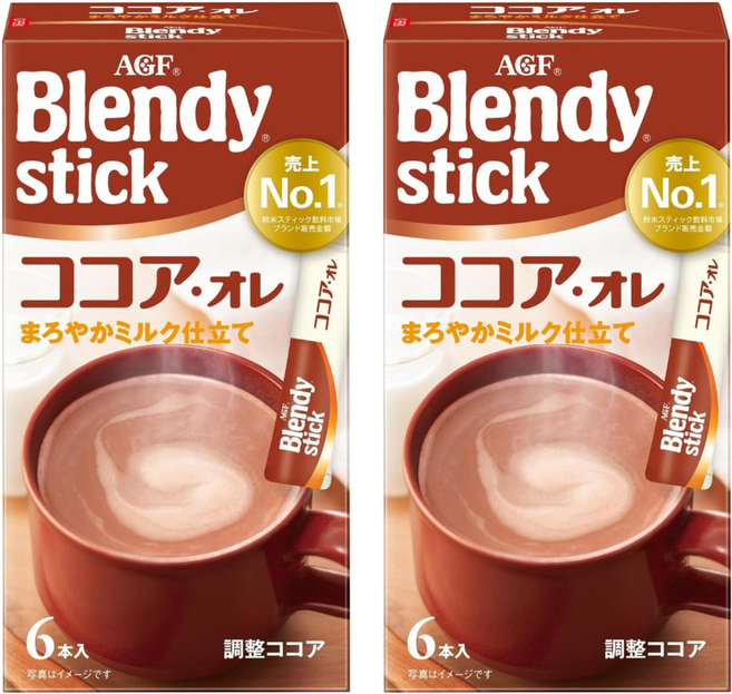 AGF Blendy 6本可可歐蕾, 9.9g, 6條, 2盒