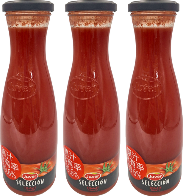 Juver 茱兒 西班牙茱兒蕃茄汁 850ml 原汁含有率99.6%, 3瓶